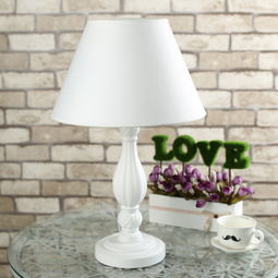 經(jīng)典精品白色歐洲創(chuàng)意臥室床頭臺燈創(chuàng)意宜家臺燈客房書房客廳臺燈 順成燈飾